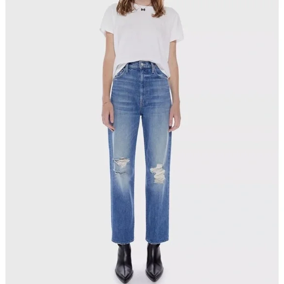 MOTHER SUPERIOR High Waisted Study Hover Jeans - Picture 1 of 8
